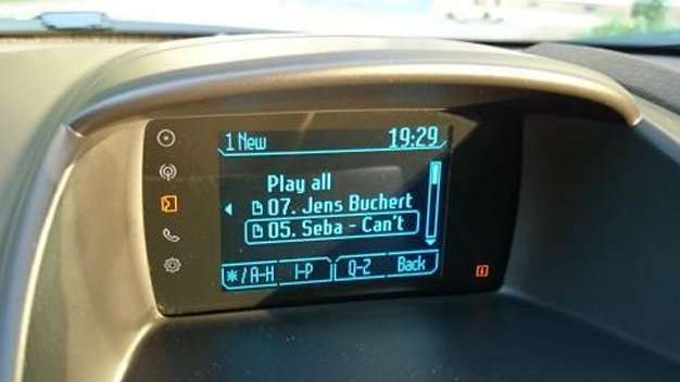 SYNC 1 with monochrome screen